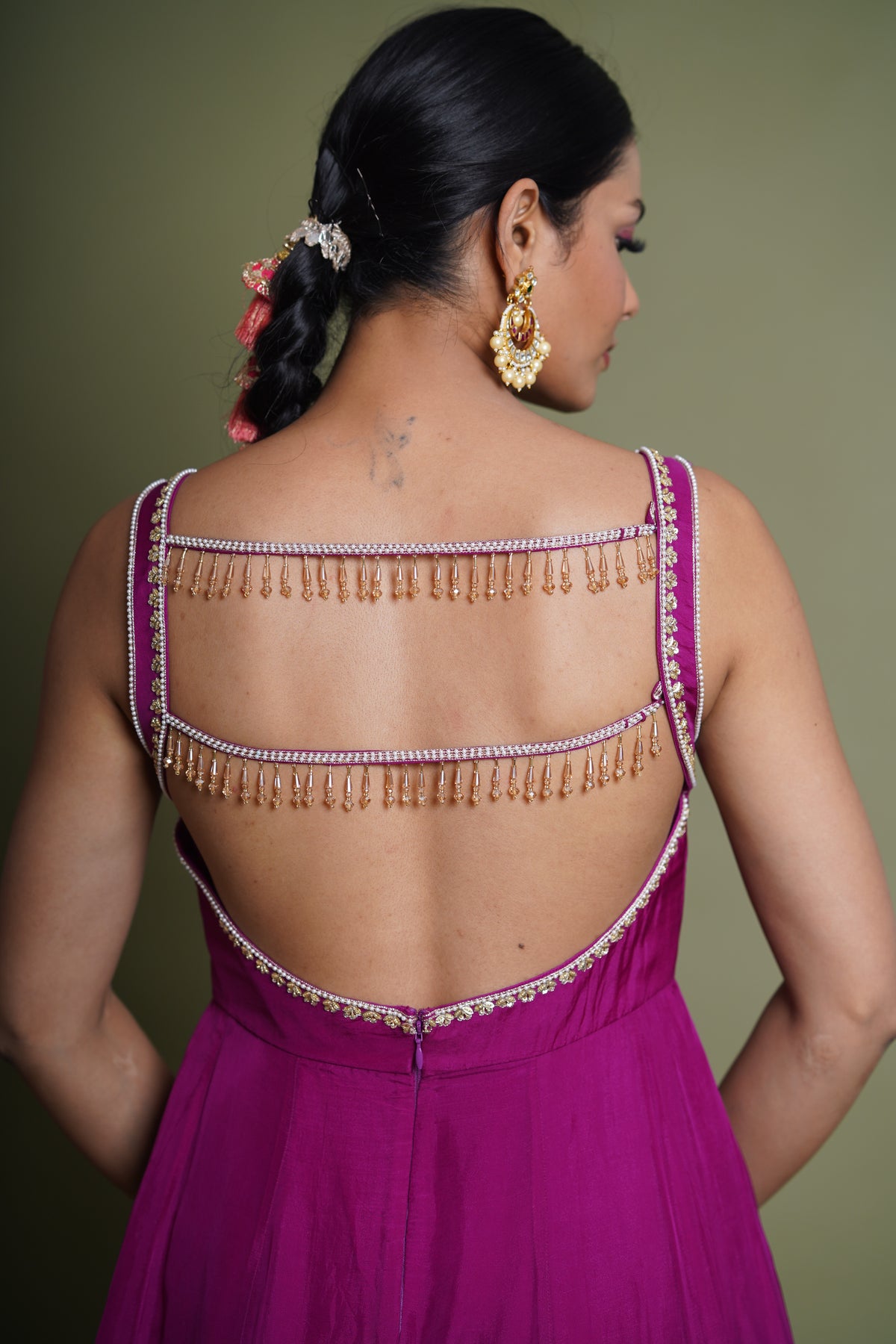 Inayat- purpel sharara suit set