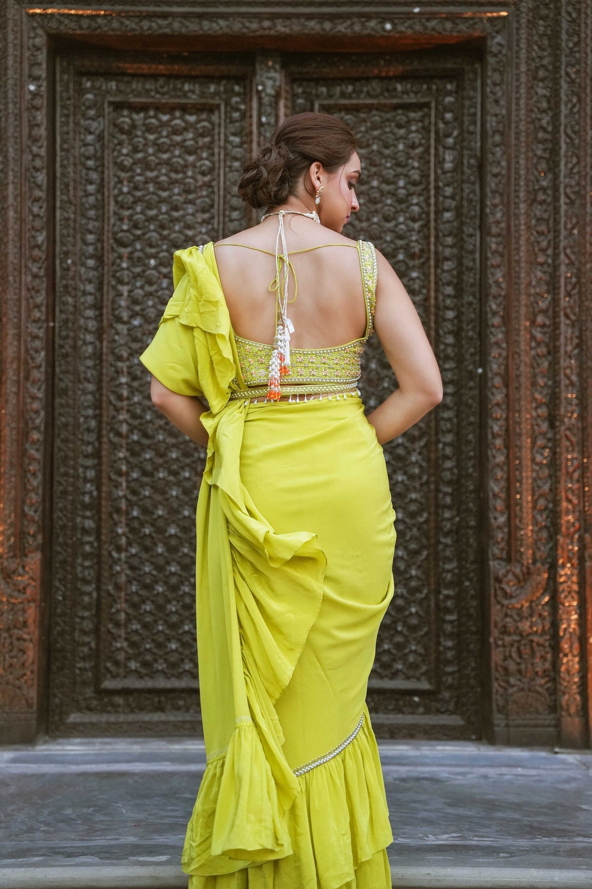 EMERALD DRAPE Saree